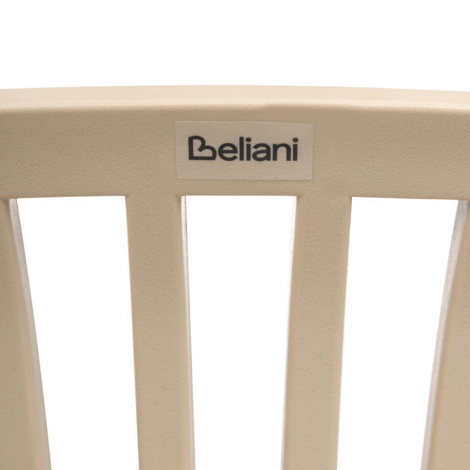  KLEVE - Set Van 4 Barstoelen - Beige - Synthetisch Materiaal