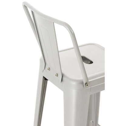  CLP Barkruk Mason Natura Frame - Metaal - Zilver