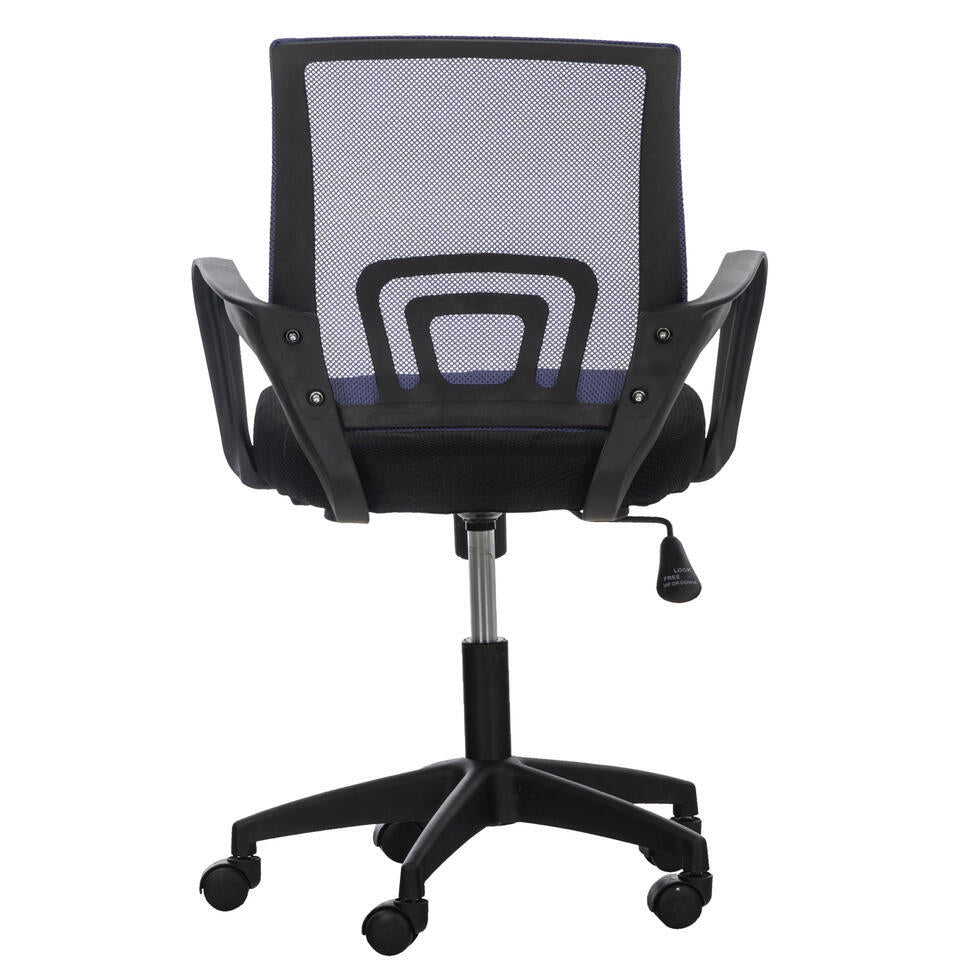  CLP Bureaustoel Auburn Zwart Frame - Microfiber - Purper