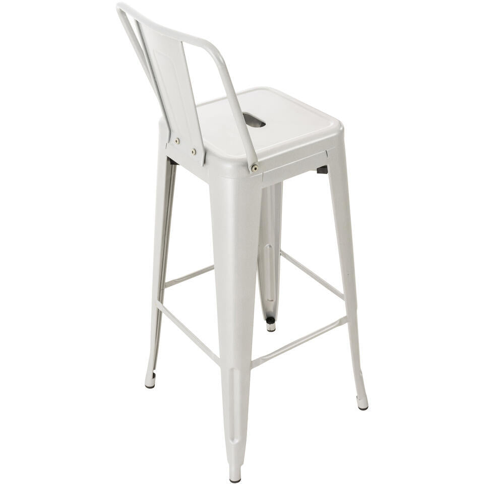  CLP Barkruk Mason Natura Frame - Metaal - Zilver