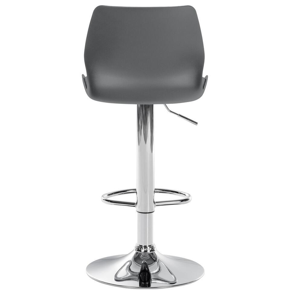  CLP Set Van 2 Barkruk Gilbert Chroom Frame - Kunststof - Grijs