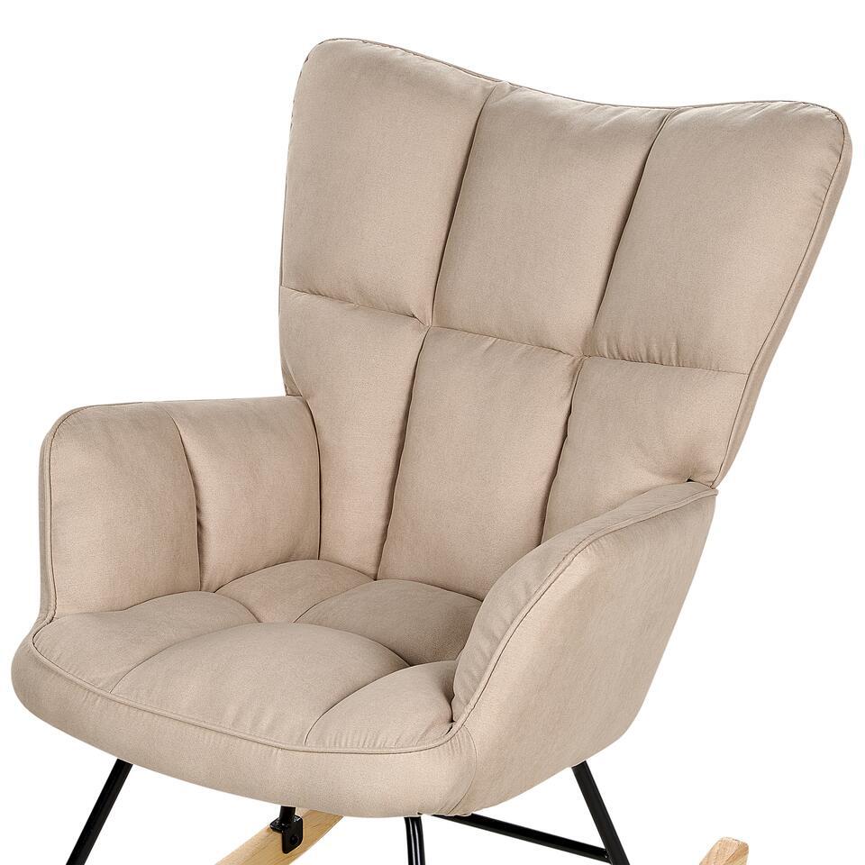  OULU - Schommelstoel - Beige - Polyester