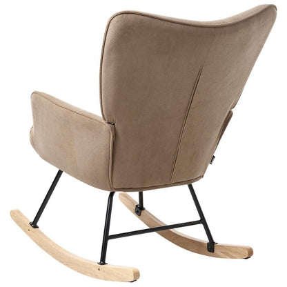  ARSET - Schommelstoel - Taupe - Bouclé