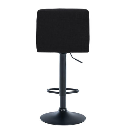  CLP Barkruk Calma Zwart Frame - Stof - Zwart